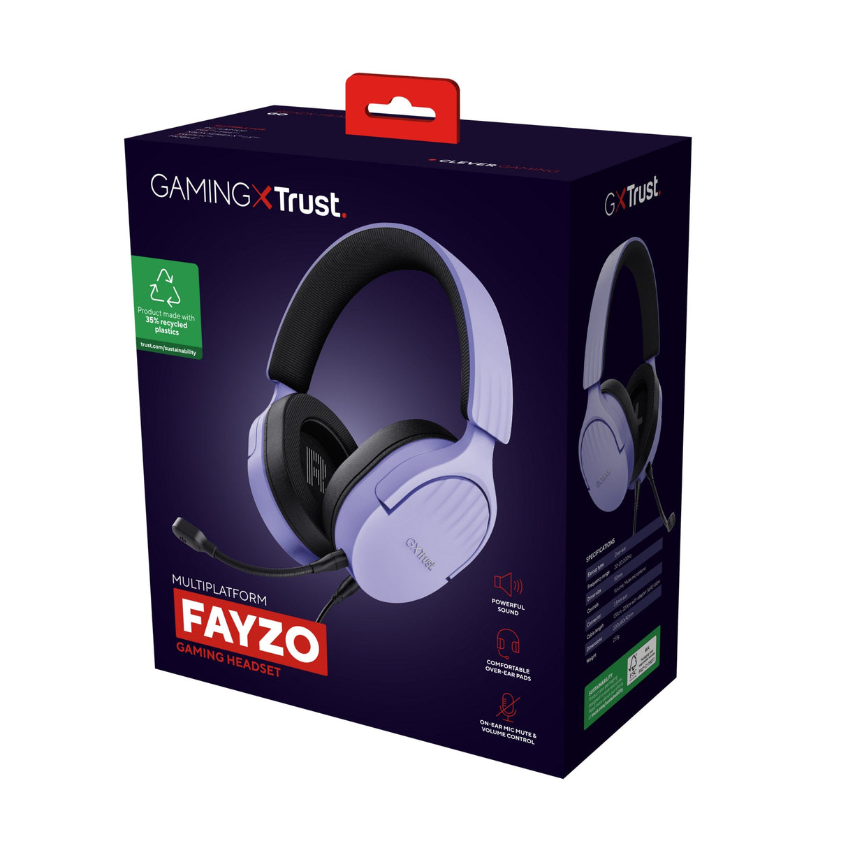 EAN 8713439253016 - Trust GXT 489P FAYZO Auriculares Alámbrico Diadema Juego Negro, Púrpura imagen 16