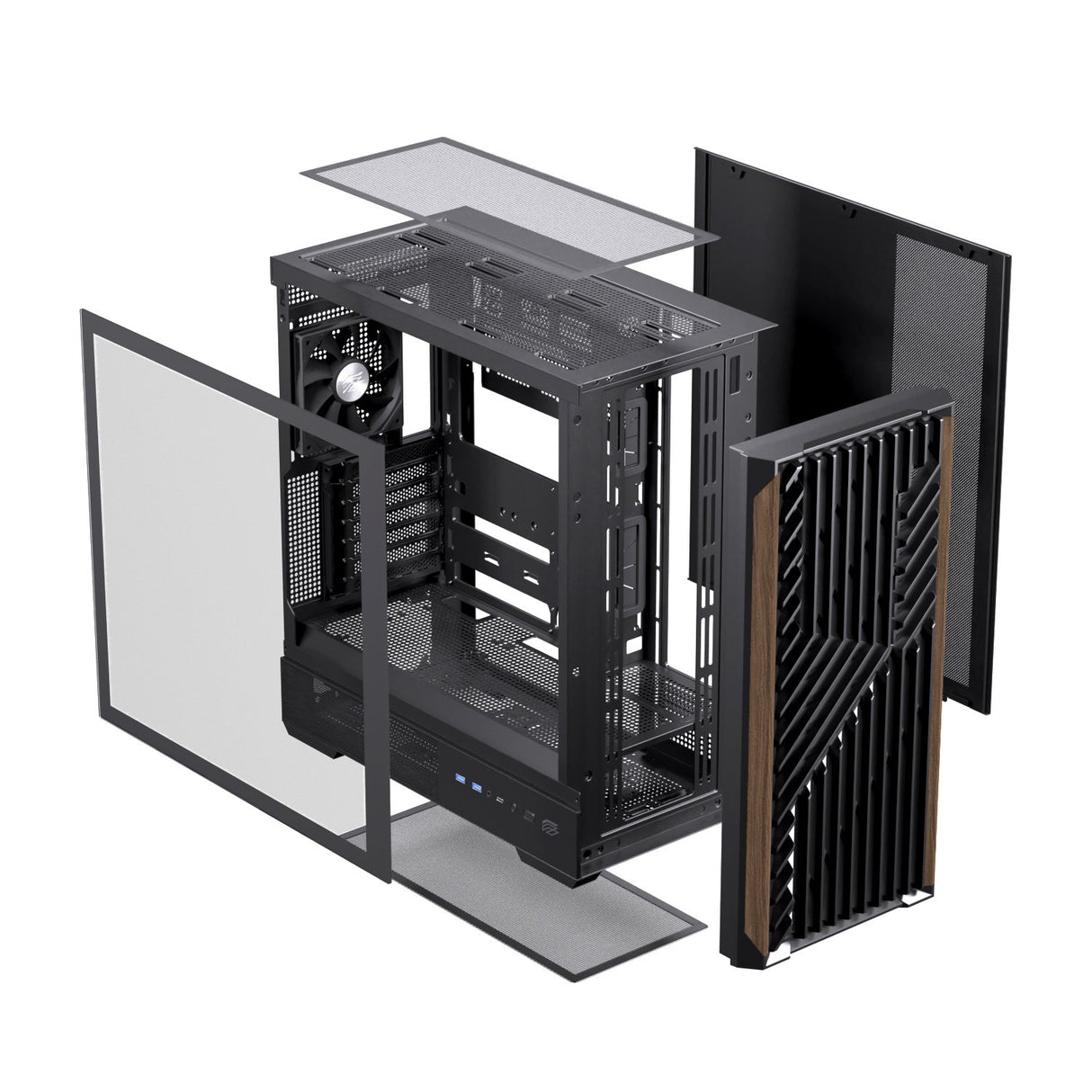 EAN 6977277360134 - Einarex EXCS-PL-800C-B carcasa de ordenador Midi Tower Negro imagen 9