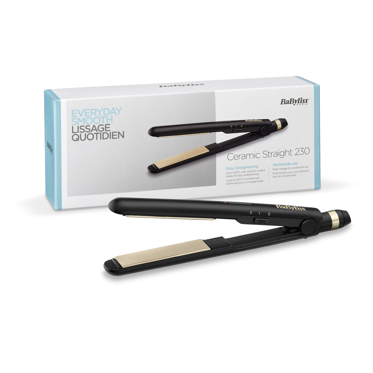 Plancha De Cabello De Viaje Multi-Voltaje 230 Babyliss