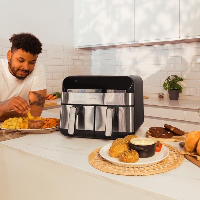 Freidora De Aire Cecotec Cecofry Advance 9000 Inox 9l 2800w