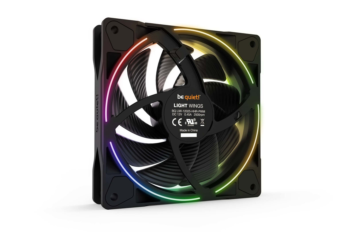 EAN 4260052188774 - be quiet! Light Wings | 120mm PWM high-speed Carcasa del ordenador Ventilador 12 cm Negro 1 pieza(s) imagen 4
