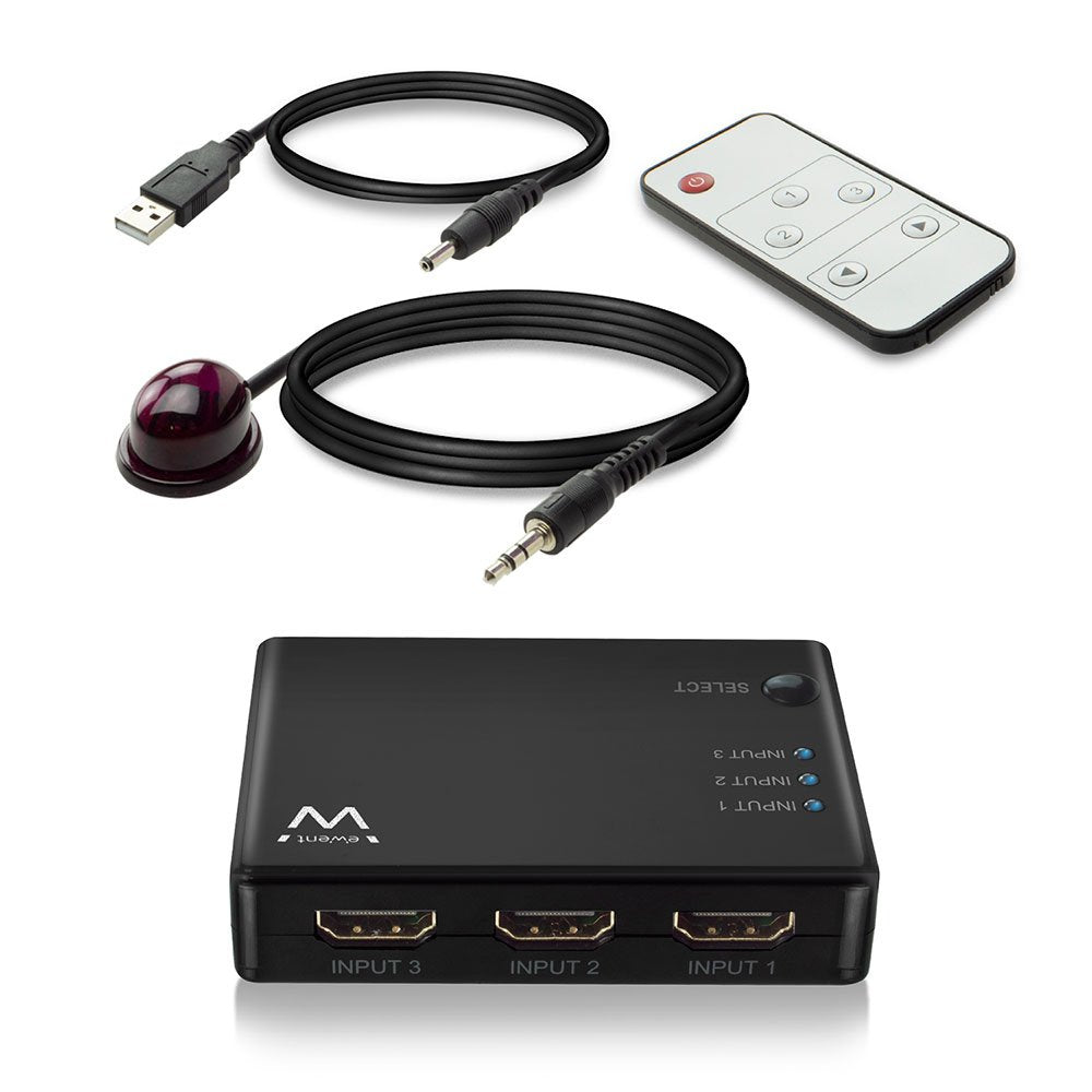 EAN 8054392618710 - Ewent EW3730 interruptor de video HDMI imagen 3