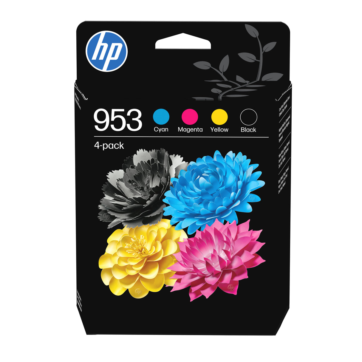 EAN 0195122352202 - HP 953 4-Pack CMYK(4) Original Ink Cartridge Combo cartucho de tinta 4 pieza(s) Rendimiento estándar Negr imagen 1