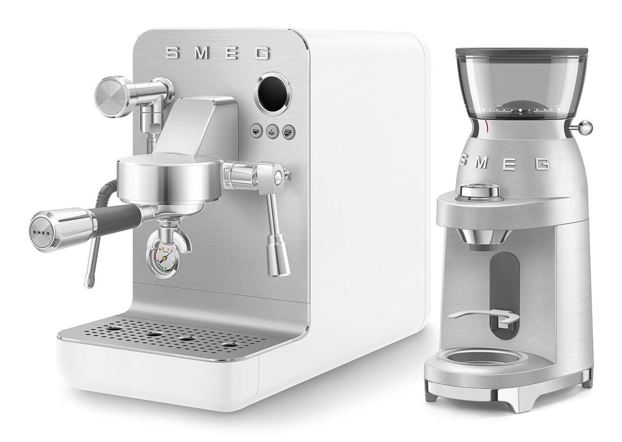 Smeg Espresso Coffee Machine Collection White Emc02whmeu