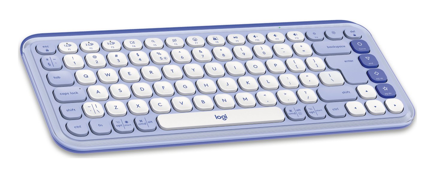 EAN 5099206127586 - Logitech 920-013074 teclado Universal Bluetooth QWERTY Internacional de EE.UU. Lila, Blanco imagen 3