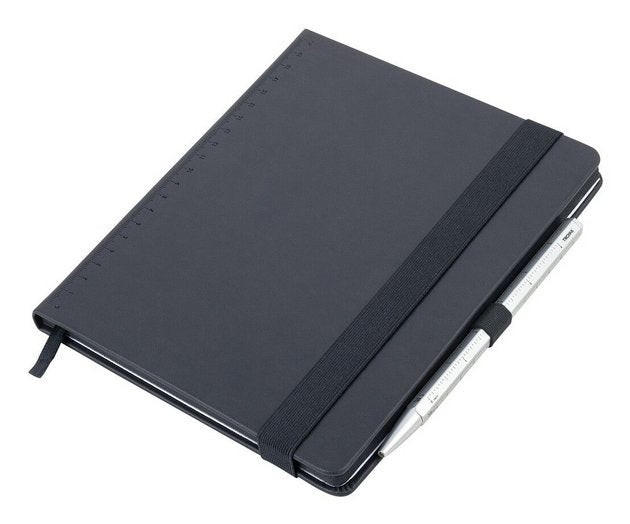 Troika Bloc De Notas Black Slimpad A5 Silberner Stift