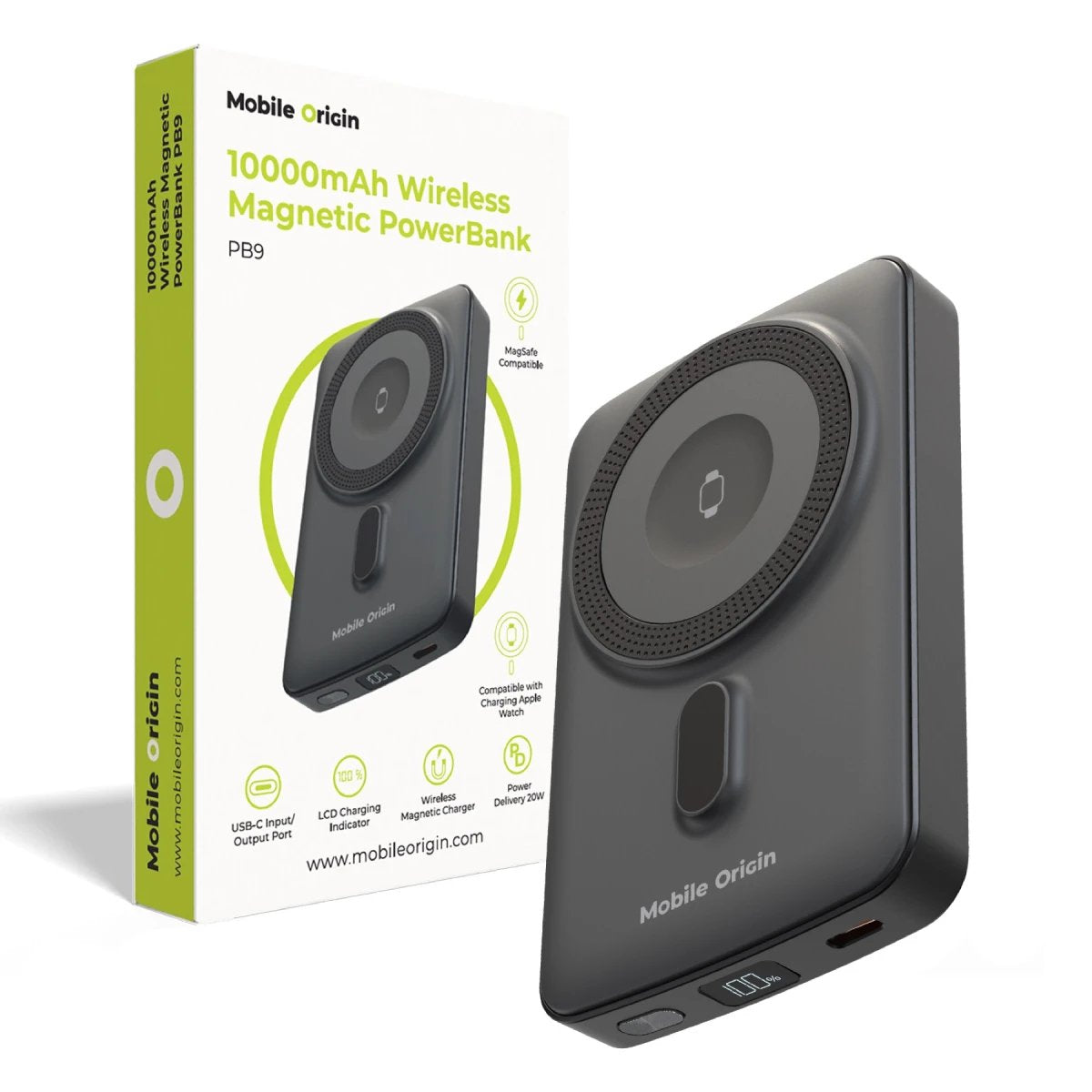 Mobile Origin Magnetic Powerbank 10000mah Pb9