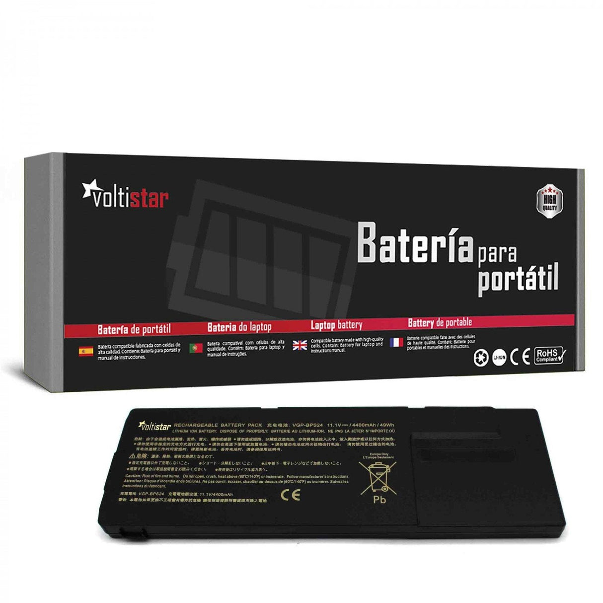 Batería Para Portátil Sony Vaio Vgp-Bps24 Bps24 Pcg-41215l Pcg-41216l Pcg-41216w Pcg-41217