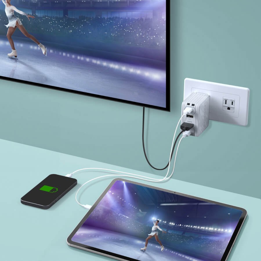 Avermedia Ladedock, Elitego Gc313pro Blanco, 100w Gan, Hdmi