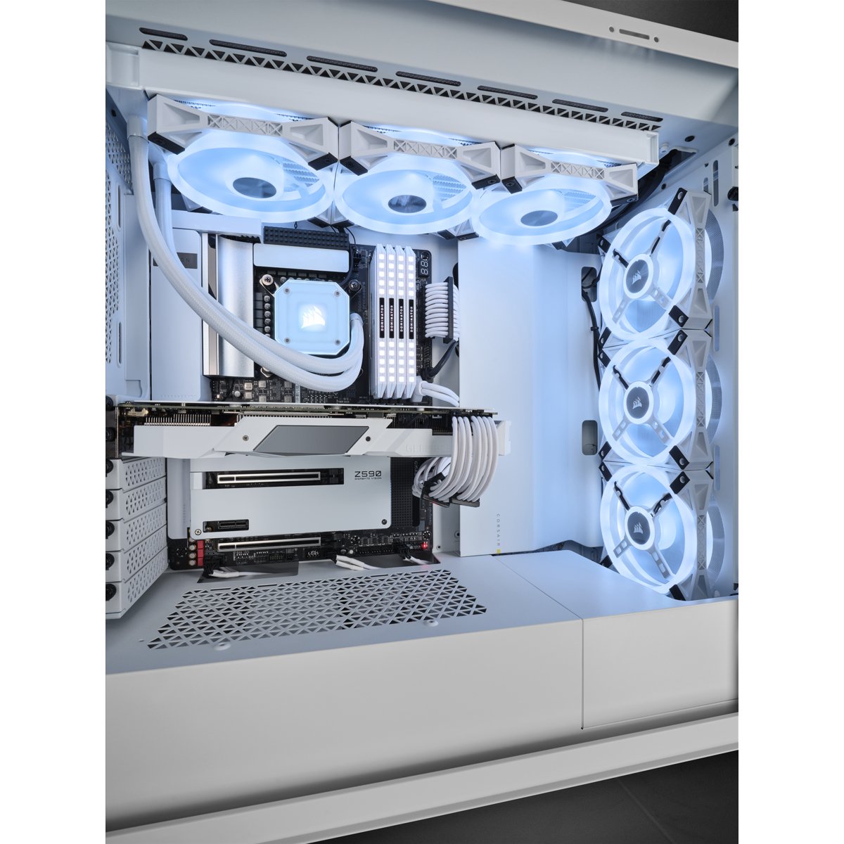 EAN 0840006650393 - Corsair 5000X RGB QL Edition Midi Tower Blanco imagen 6