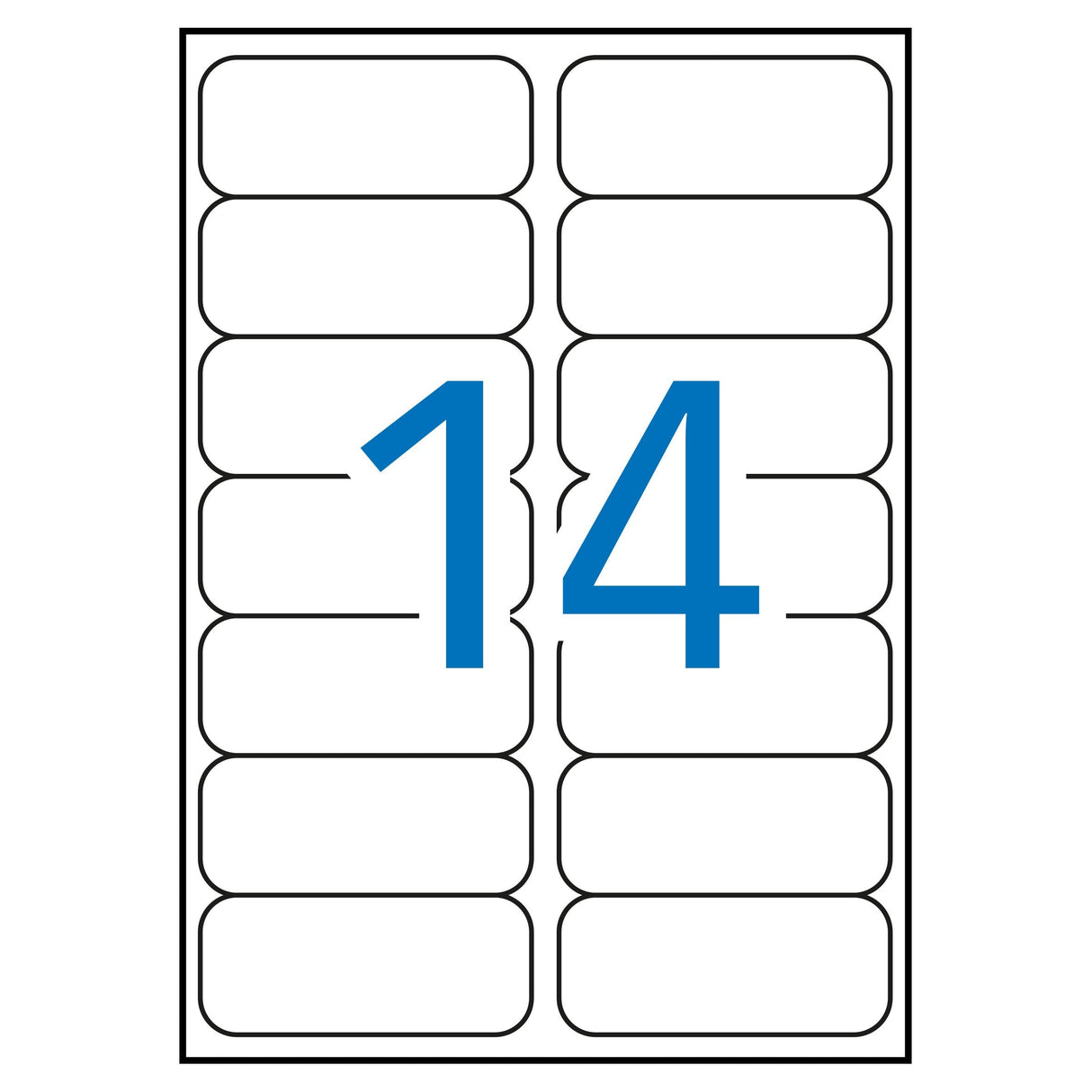 Apli Etiquetas Blancas Resistentes Intemperie 99.1 X 38.1mm 20 Hojas