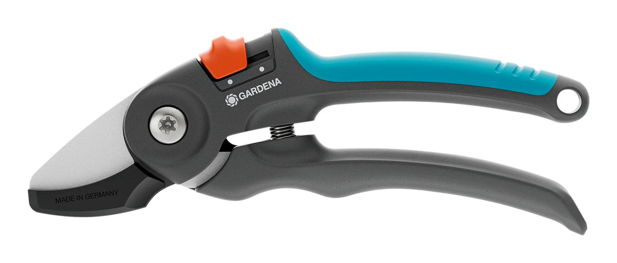 Tijeras De Podar Gardena Premiumcut - Madera Seca Gris/Turquesa, Yunque 12240-20