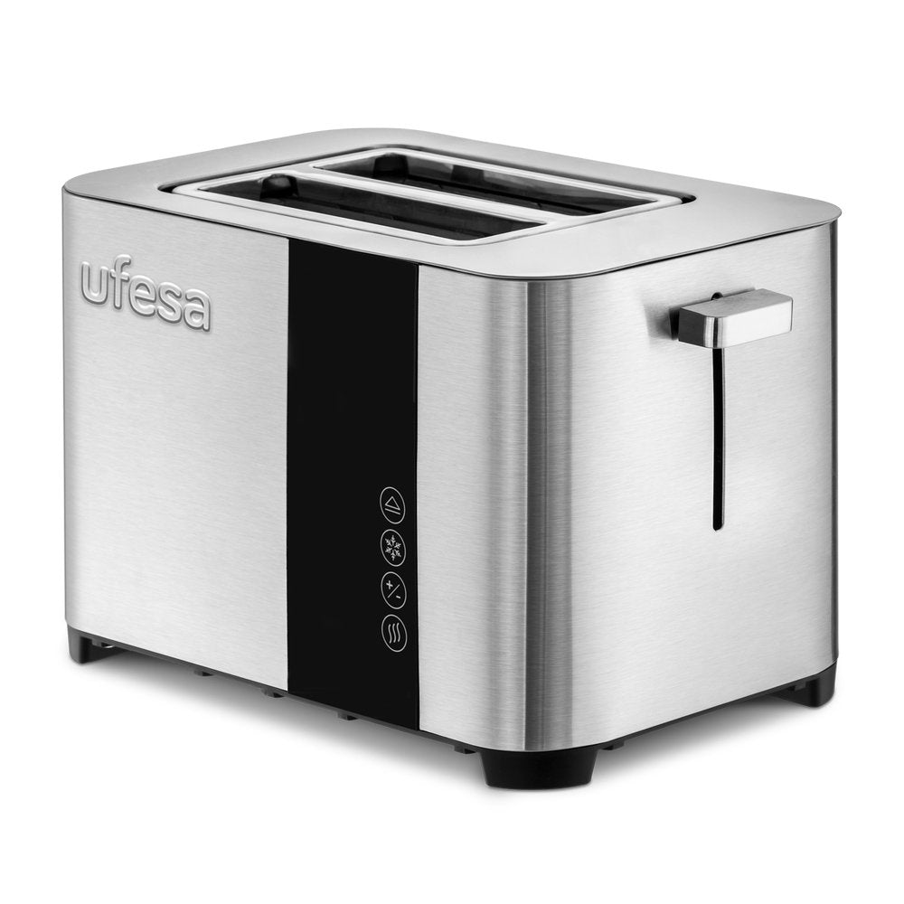 Tostadora Ufesa 71305542 Duo Delux Con 2 Ranuras 850w Inox/Negro