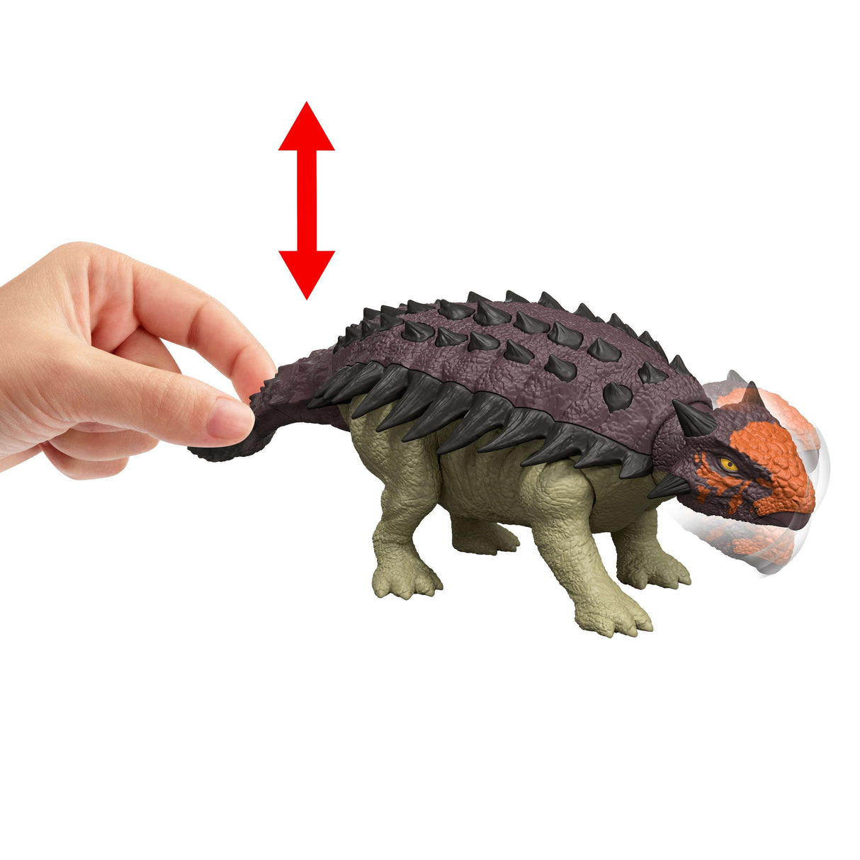 Mattel Jurassic World Wild Roar Ankylosaurus Jgb90