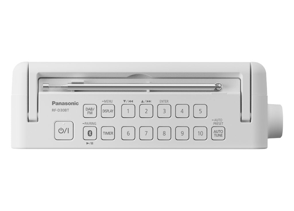 Panasonic Rf-D30bteg, Dab+ Radio Portátil Digital Gris, Blanco