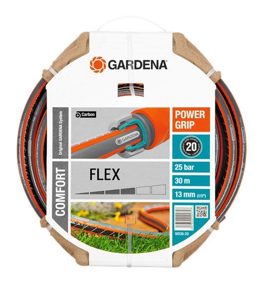 Manguera Gardena Comfort Flex 13 Mm (1/2 ") Negro / Naranja, 30 Metros