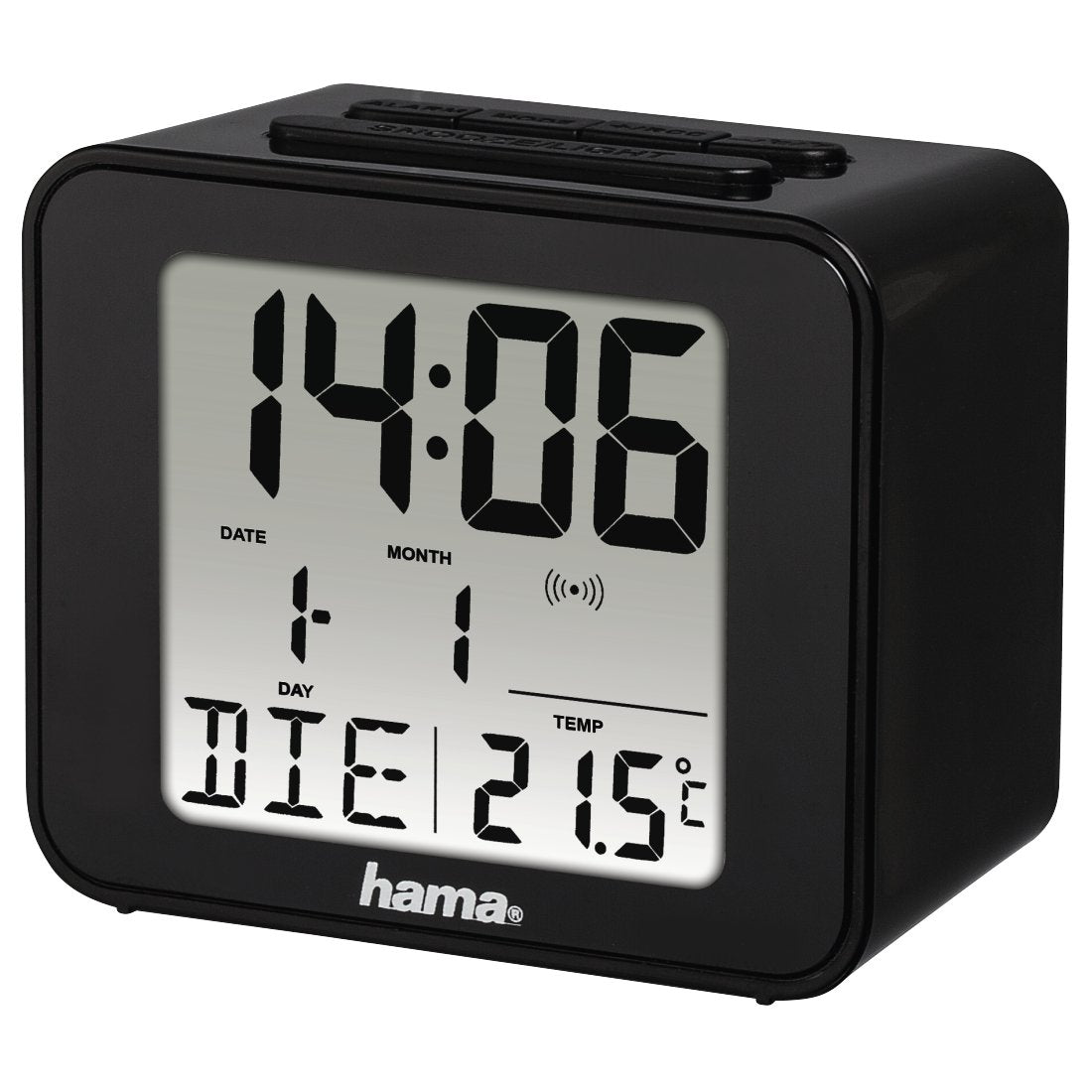Hama Home Reloj Despertador Cube Negro