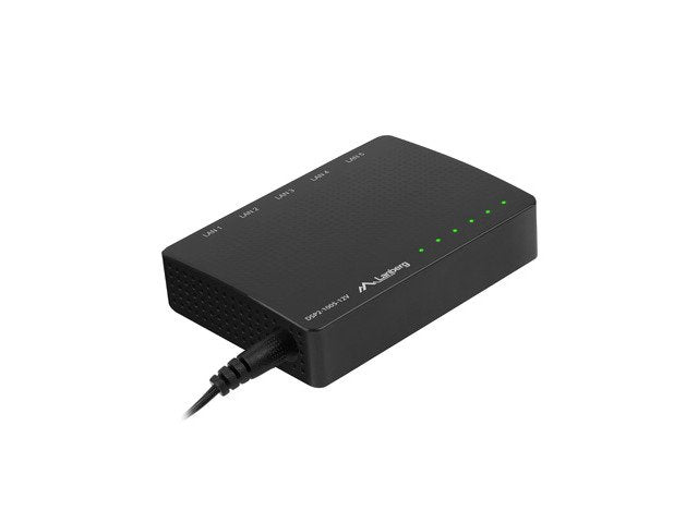 EAN 5901969424164 - Lanberg DSP2-1005-12V switch No administrado Gigabit Ethernet (10/100/1000) Negro imagen 4