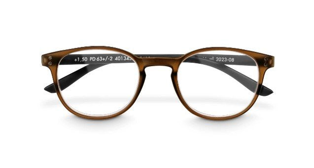 Hama Gafas De Lectura De +1.5 Dioptrias - Montura De Plastico Reciclado - Unisex - Marron