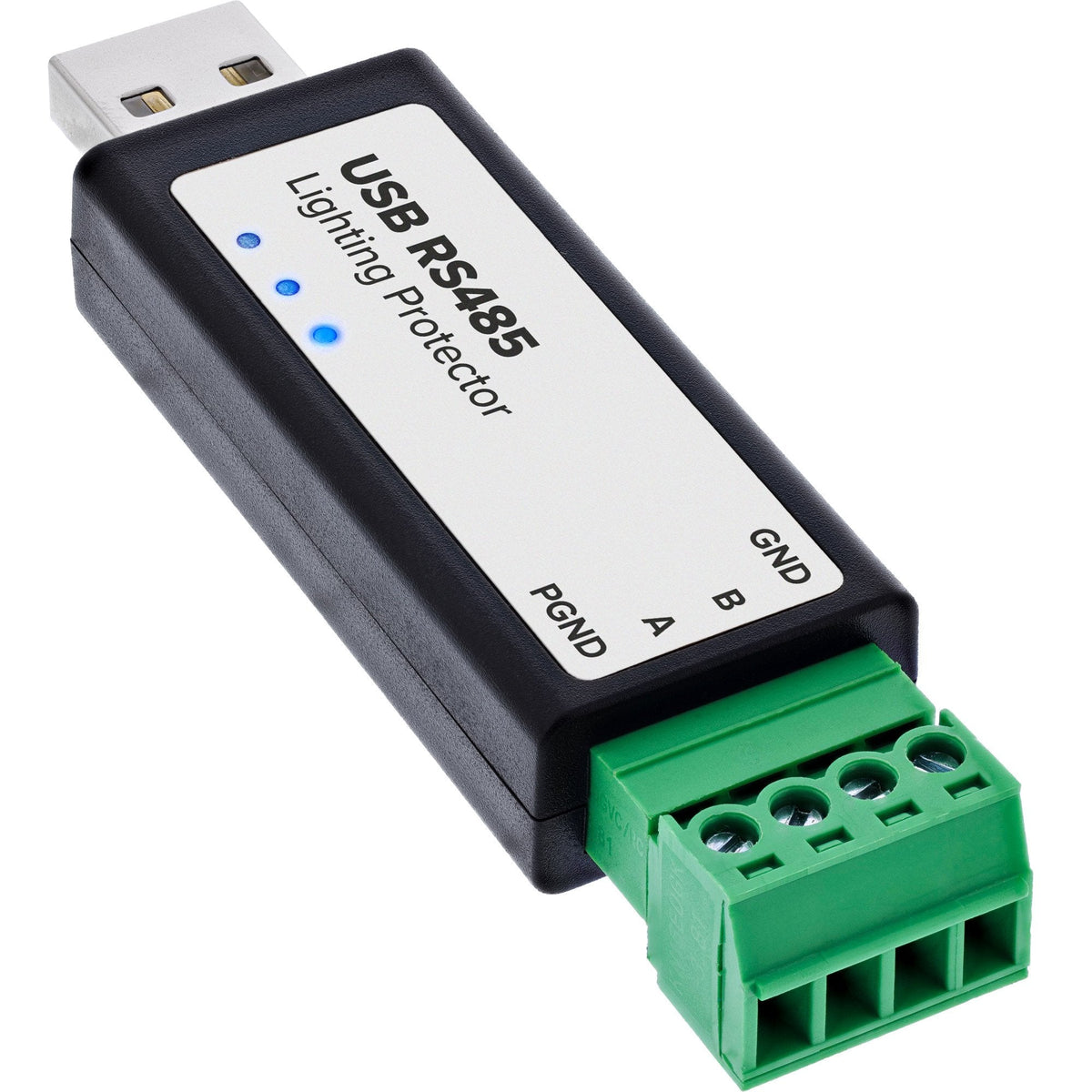 Conversor Usb A Serie ( Rs-485 ) De 1 Puertos Borna De 4 Pins Chipset: Ftdi Ft232rnl Con Protección Contra Rayos