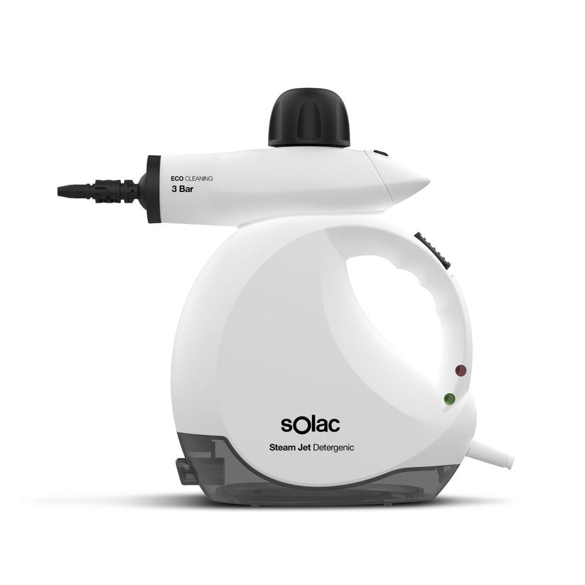 EAN 8433766490242 - Solac S94902400 limpiador a vapor Limpiador a vapor portátil 0,175 L 1200 W Negro, Blanco imagen 1