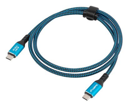 EAN 5901969441864 - Lanberg CA-CMCM-45CU-0020-BK cable USB 2 m USB C Negro, Azul imagen 4