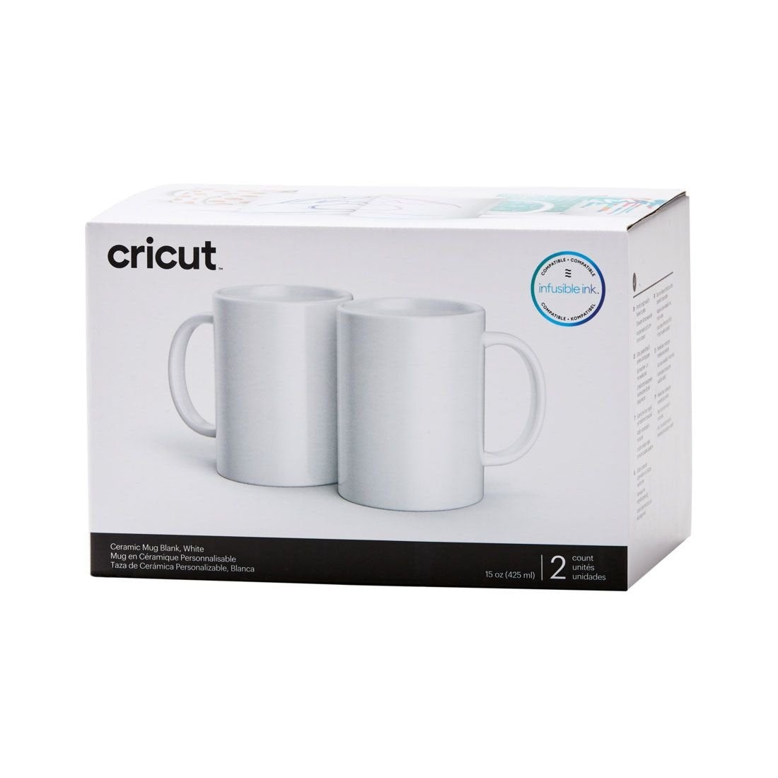 Tazas Cricut (2007823) 425 Ml 2 Tazas Blanco