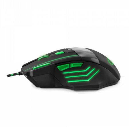 Raton Esperanza Egm201g Mx201 Wolf - Cableado 7d Gaming Optical Mouse Usb - Verde