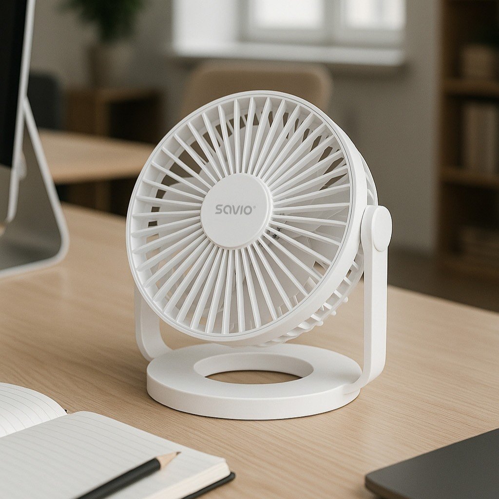 EAN 5901986049104 - Savio AD-01 WHITE ventilador Blanco imagen 7