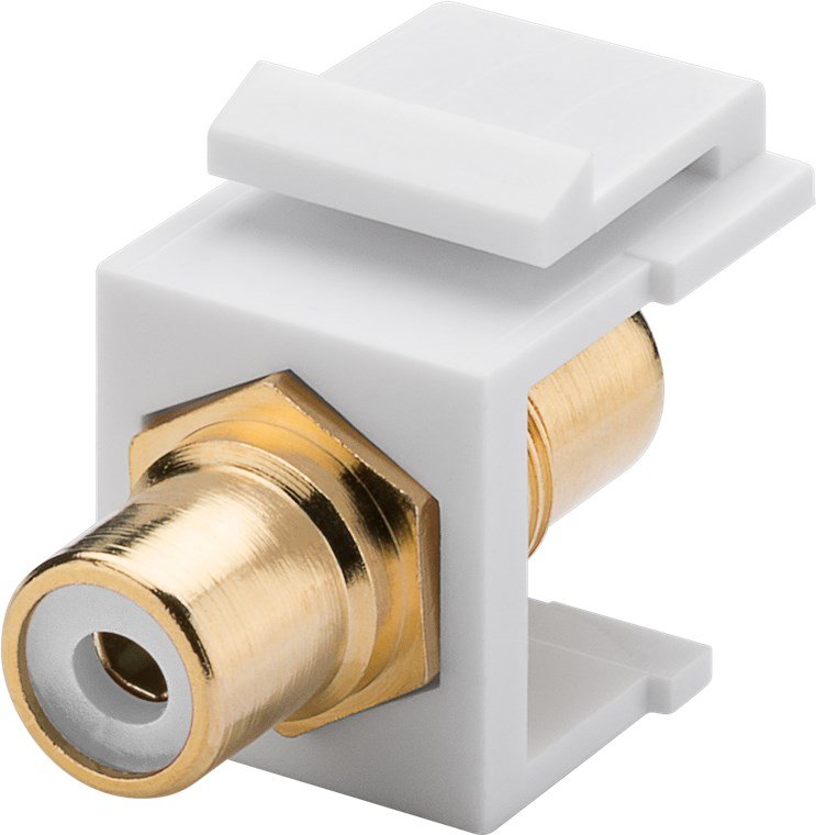 Modulo Keystone Rca Hembra > Rca Hembra / Blanco