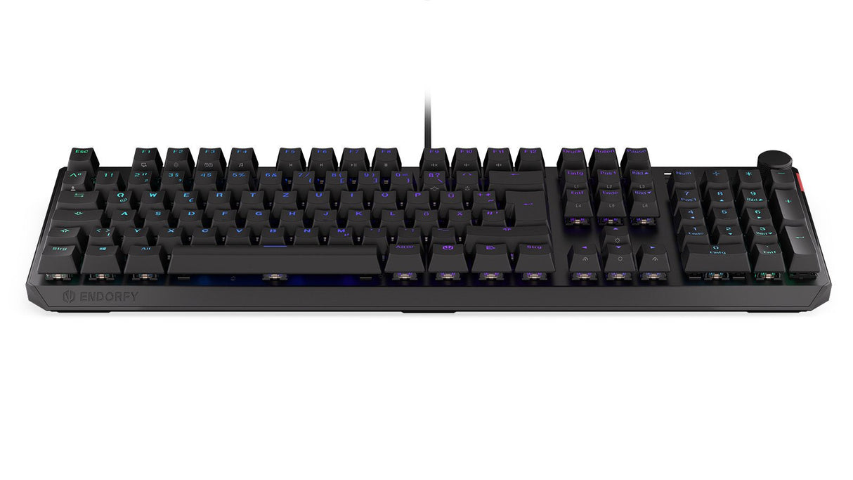 Teclado Alemán Endorfy Thock Usb Qwertz Negro
