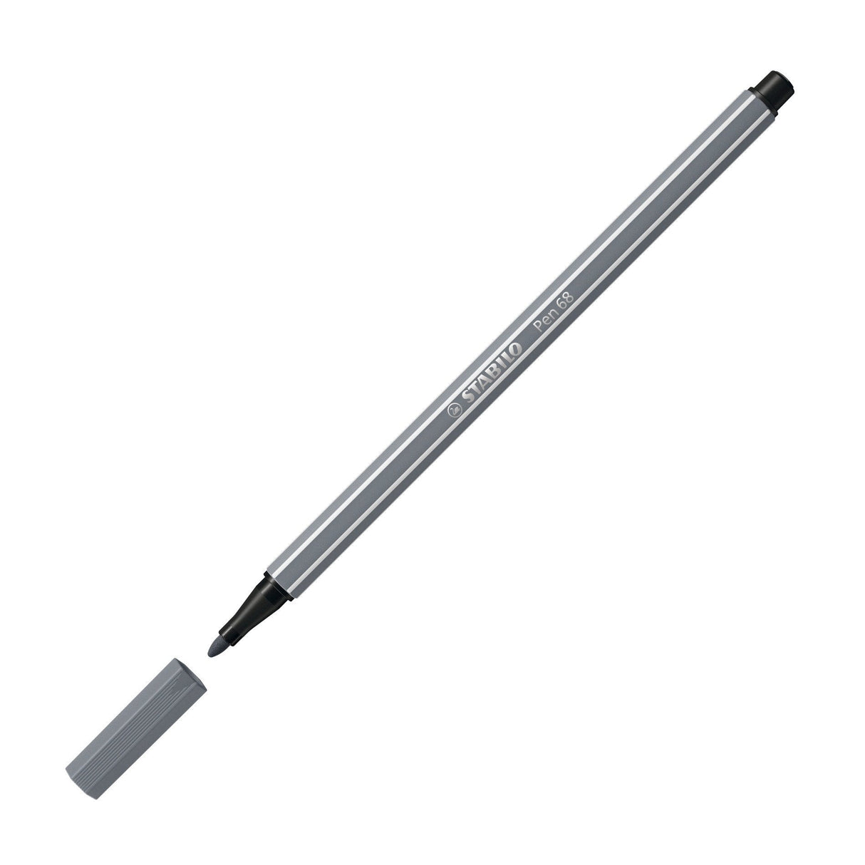 Stabilo Pen 68 Rotulador Gris Oscuro -10u-