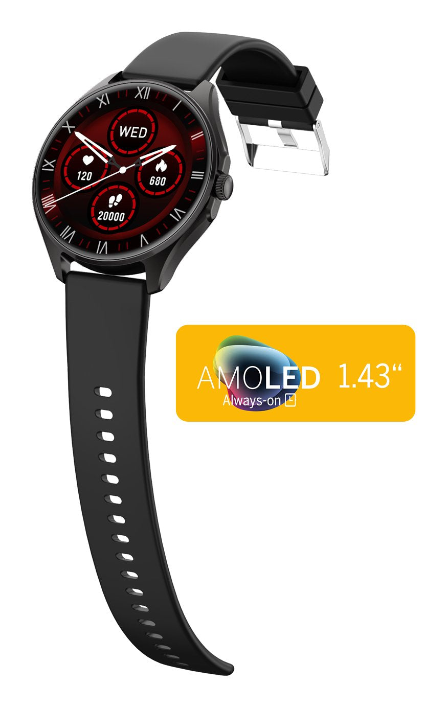 Smartwatch Bea·Fon 402 Black Smartwatch 1.43" Amoled
