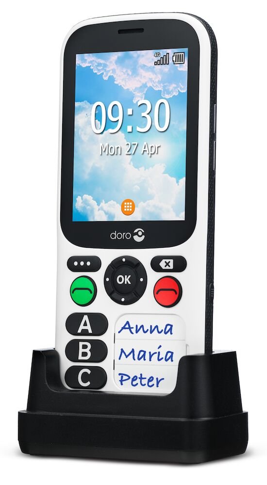 Telefono Movil Doro 780x Iup 4g 2.8" Black White