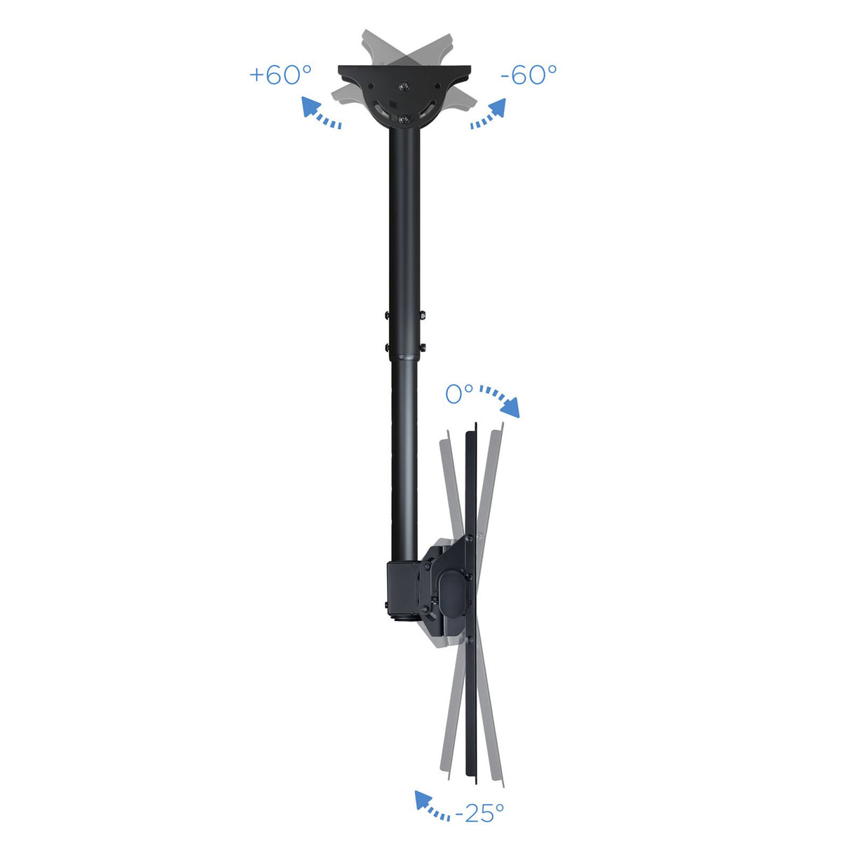 EAN 8433281009820 - TooQ LPCE1170TSLI-B soporte para pantalla de señalización 177,8 cm (70") Negro imagen 5