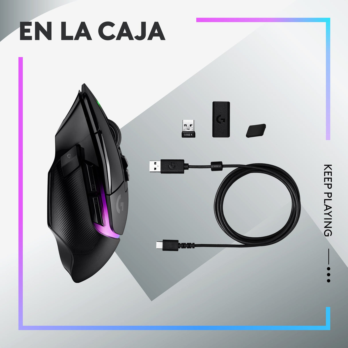 EAN 5099206096349 - Logitech G 910-006163 ratón Juego mano derecha RF inalámbrico Óptico 25600 DPI imagen 16