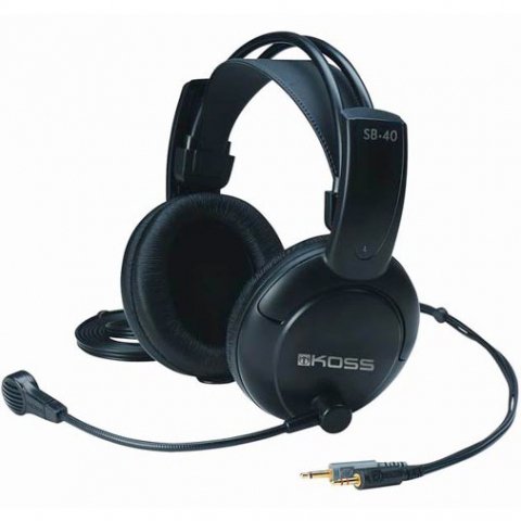 Koss Auriculares Sb40 Alámbrico, On-Ear, Microfono, 3.5 Mm, Negro