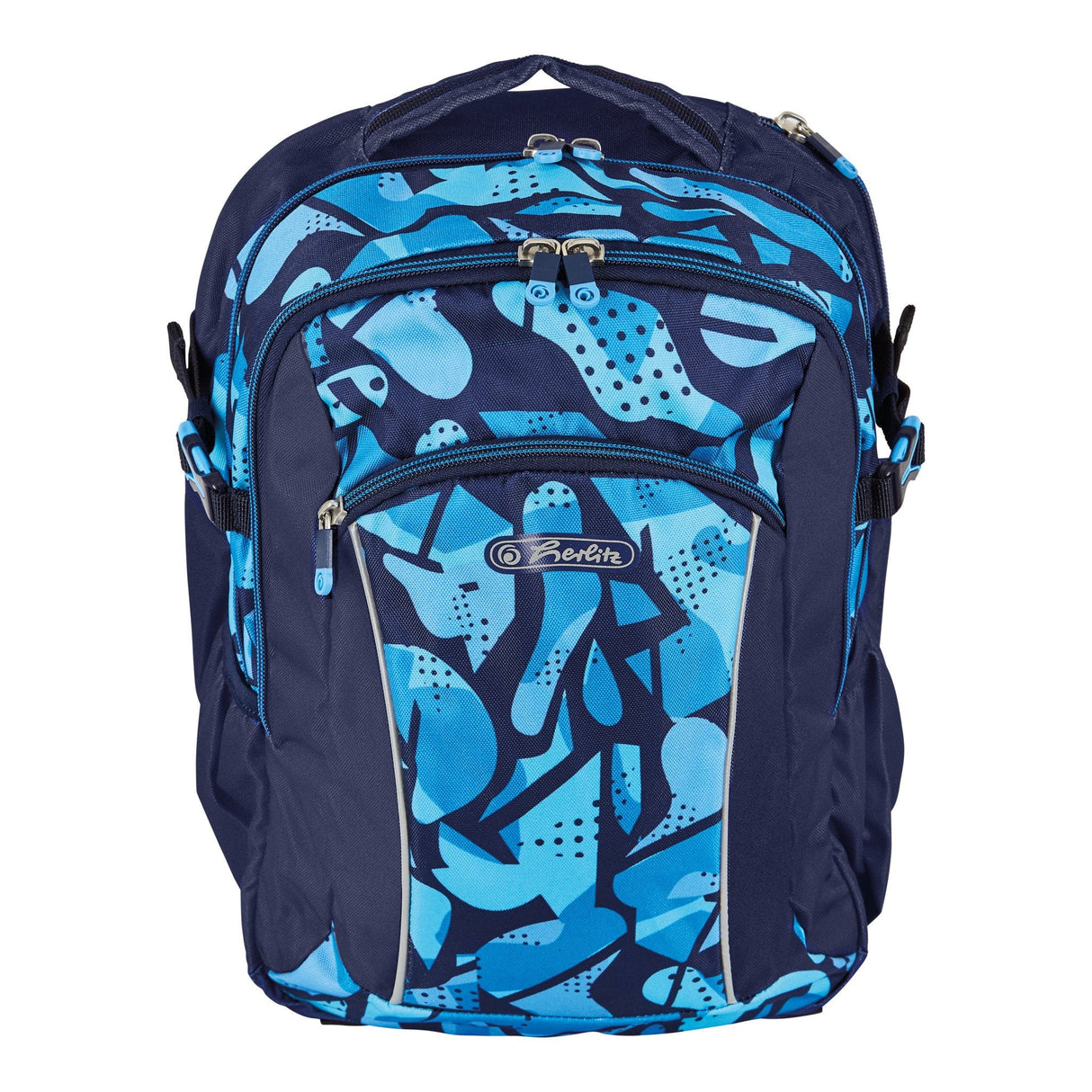 Herlitz Ultimate Camoblue Mochila Escolar Azul, Marina Poliéster
