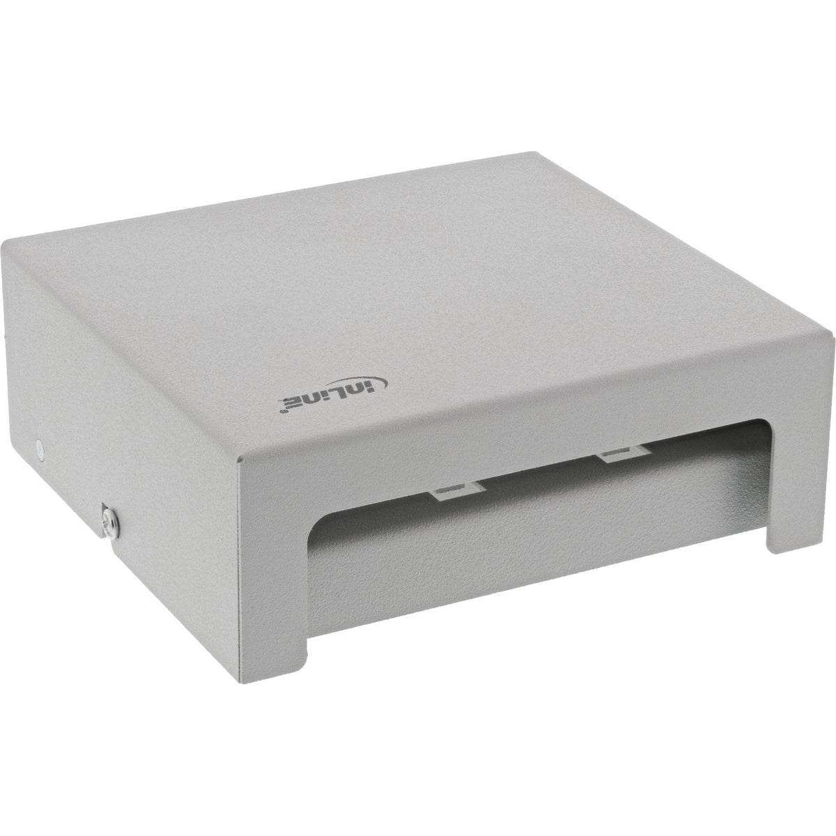 Inline Desktop Point Box 6x Keystone Rj45, Metal, Gris Claro Ral7035