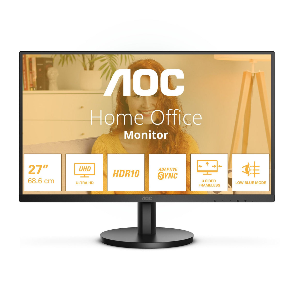 Monitor Aoc U27b3m 27" 3840x2160 2xhdmi Dp Black