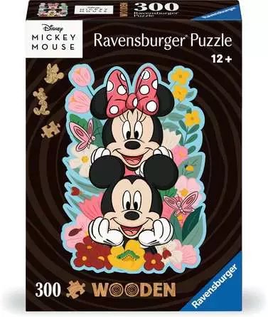 Puzzle Ravensburger De Madera Disney Mickey Y Minnie 300 Piezas 12000762