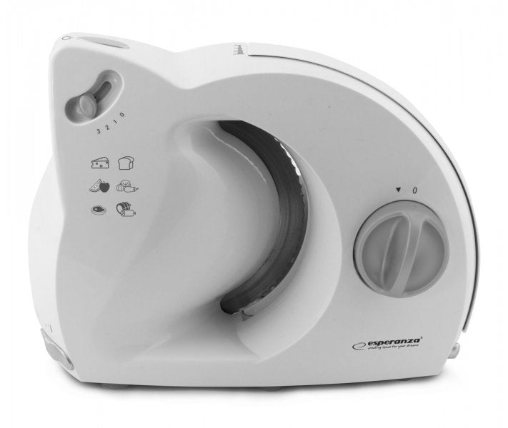 EAN 5901299930410 - Esperanza EKM017W rebanadora Eléctrico 150 W Acero inoxidable, Blanco Plástico, Acero inoxidable imagen 3