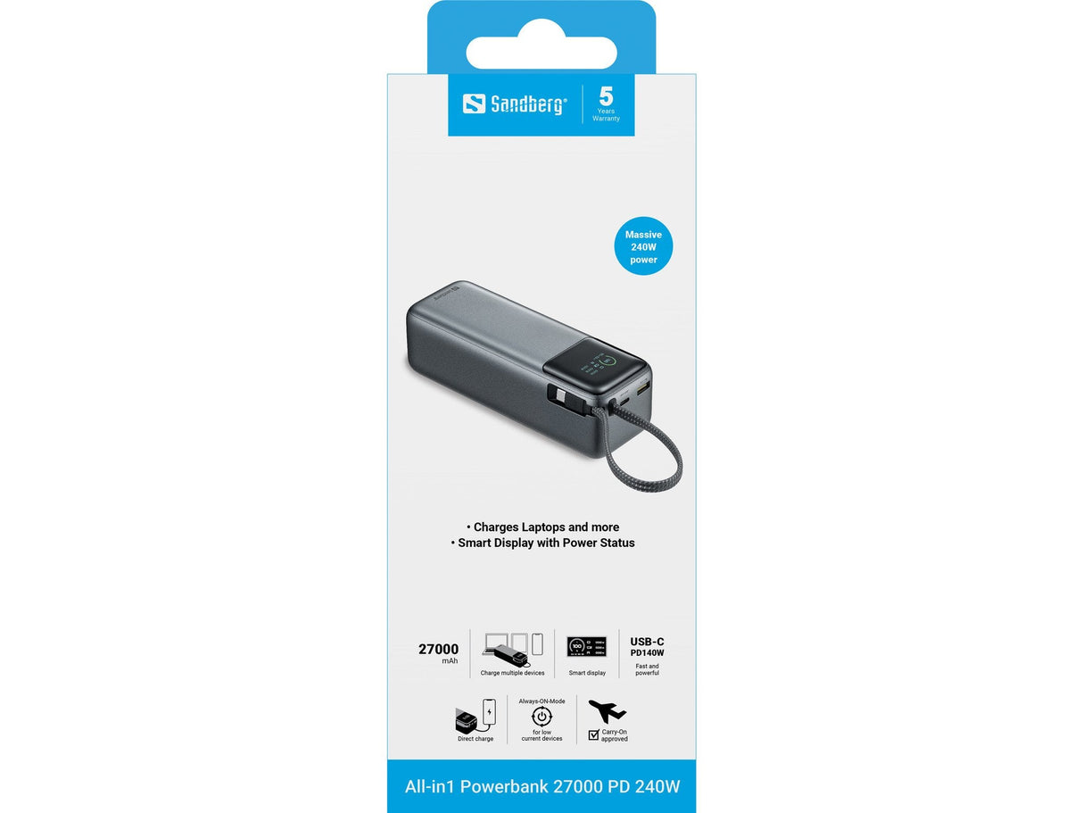 All-In1 Powerbank 27000 Pd 240w All-In1 Powerbank 27000