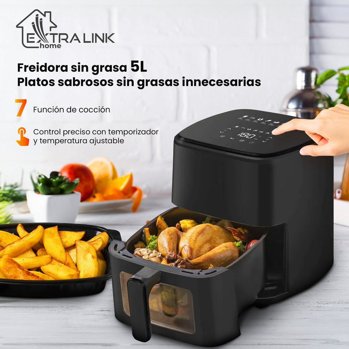 Extralink Home Air Fryer 5l Eu Sj-500