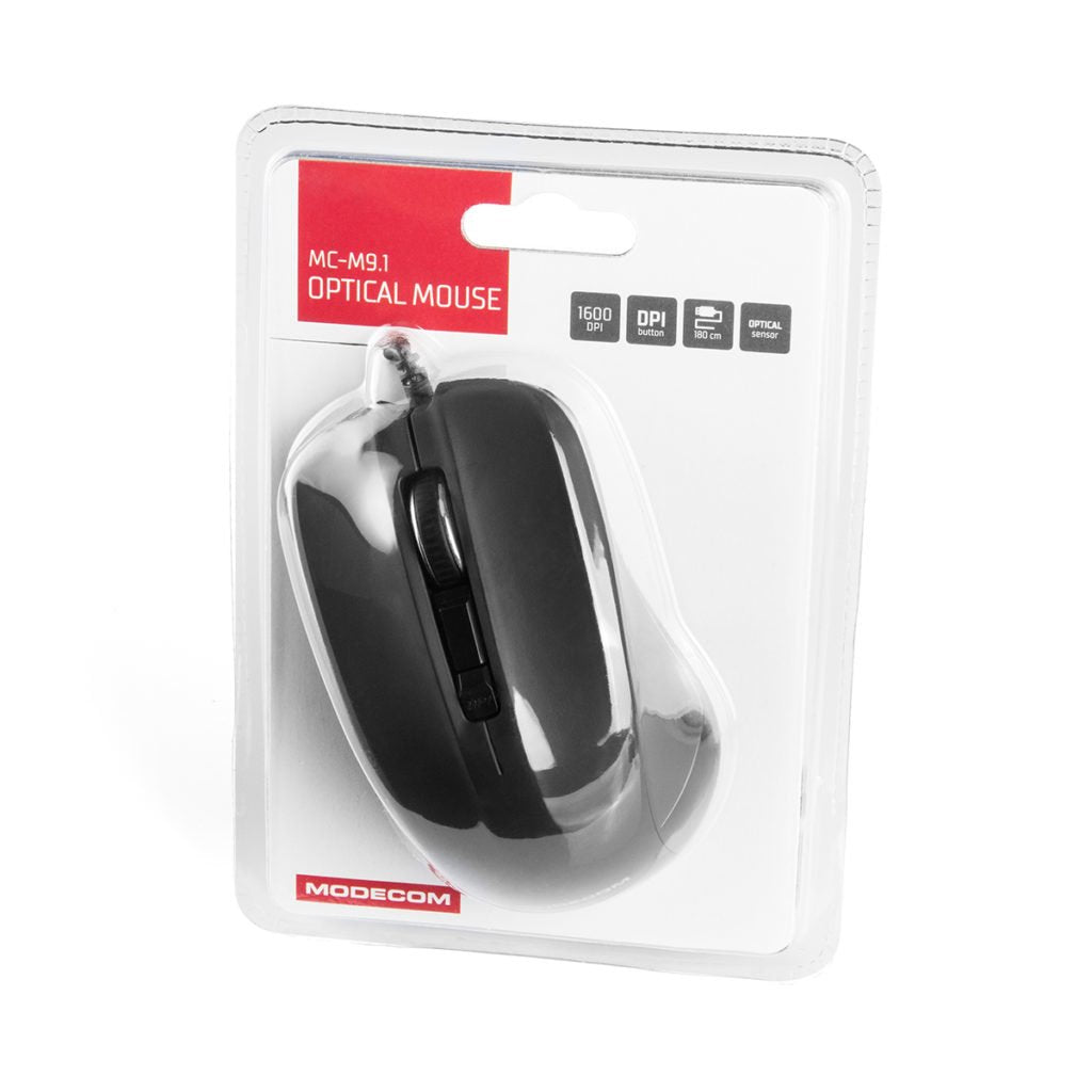 EAN 5901885248264 - Modecom MC-M9.1 ratón Oficina mano derecha USB tipo A Óptico 1600 DPI imagen 4