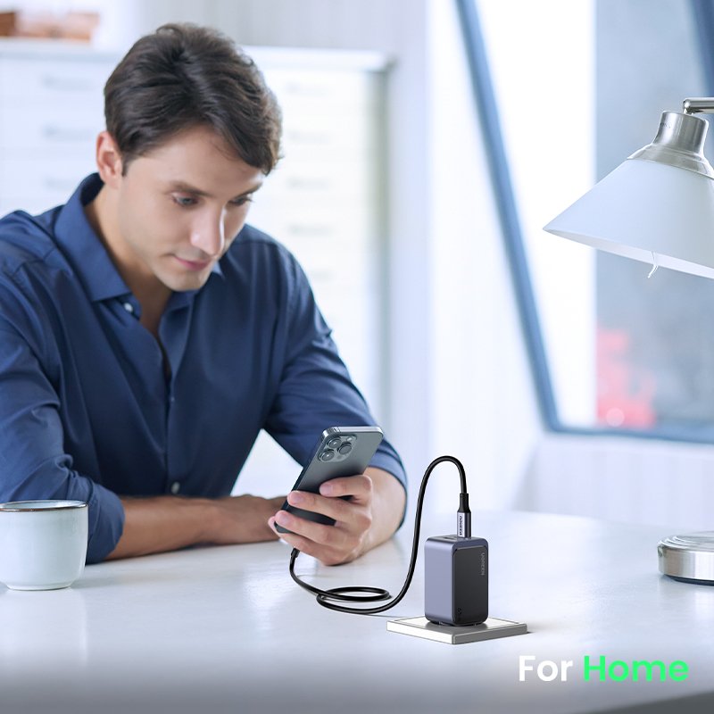 EAN 6941876230426 - Ugreen Nexode Air 65W sieninis kroviklis, USB + 2x USB-C pilkos spalvos Ordenador portátil, Teléfono móvi imagen 12