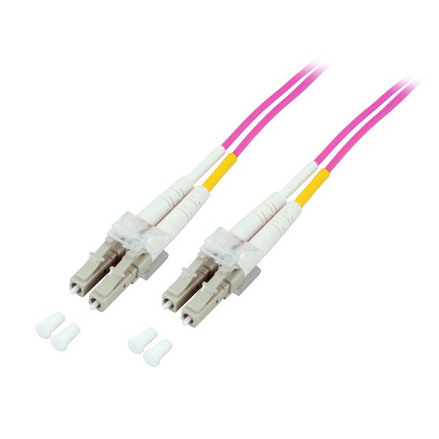 Efb Elektronik O0319.15 Cable De Fibra Optica 15 M Om4 Lc Violeta