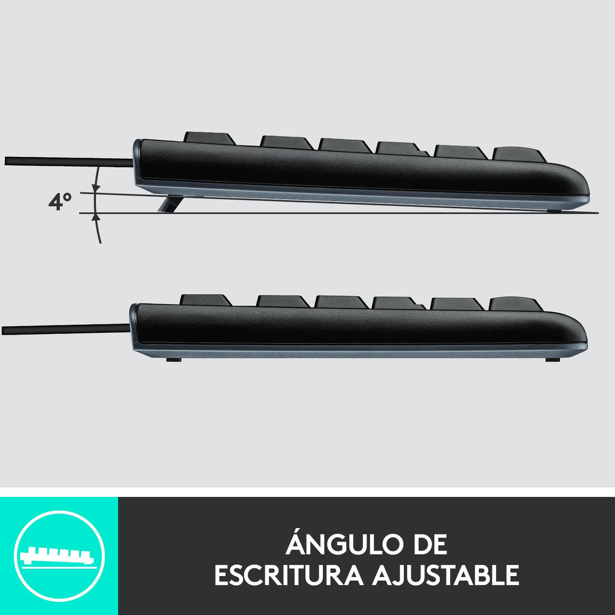 EAN 5099206020580 - Logitech 920-002550 teclado Ratón incluido USB QWERTY Español Negro imagen 13