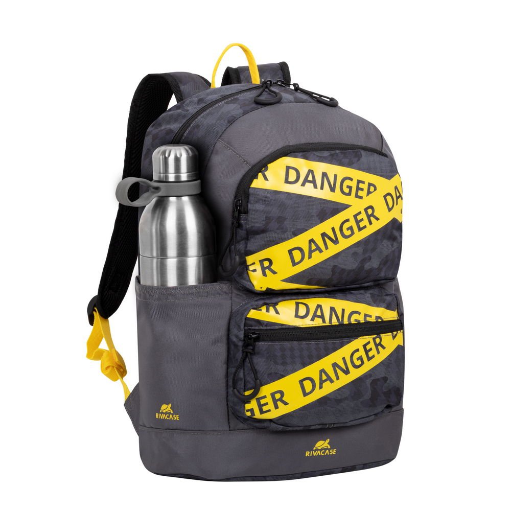 EAN 4260709010441 - Rivacase Erebus 33,8 cm (13.3") Mochila Camuflaje, Gris imagen 3