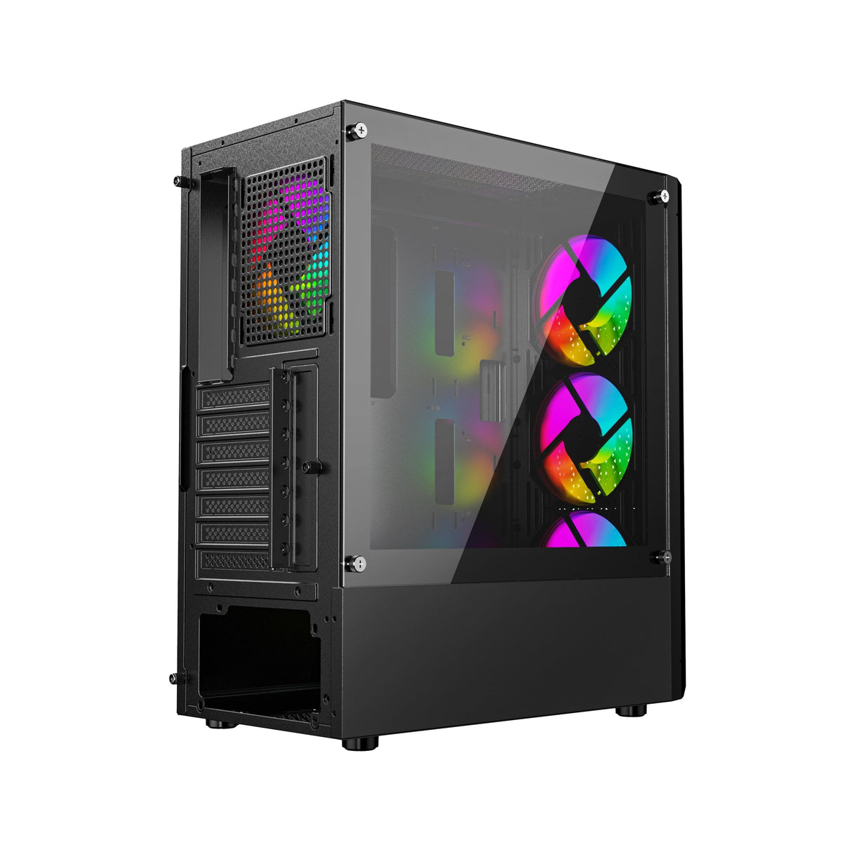 EAN 8716309127479 - Gembird Fornax 400X Midi Tower Negro imagen 6